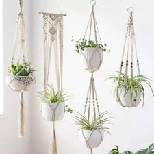 5Pack Macrame Plant Hanger Flower Pot Hanging Baskets Plant Holder Home Decor picture
