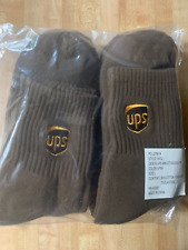 Six Pair LARGE UPS Ankle Socks United Parcel Service Brown picture