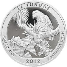 2012 S Parks Quarter El Yunque Forest Gem Proof Deep Cameo 90% Silver US Coin picture