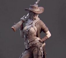 1/24 resin figures model Female Musketeer Western Cowboy Unassembled Unpainted picture