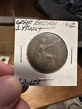 *Error Coin* 1912 Great Britain One Penny George V Missing ‘N’ In ‘ONE’ Rare picture