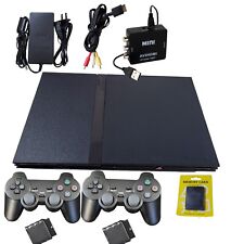 Playstation 2 Slim (PS2) Console - Black - Sony - Bundle - Accessories Included picture