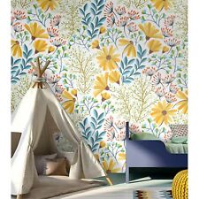 Non-Woven wallpaper bohemian spring floral Stylish Vintage style Home Mural picture