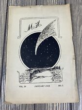 Vintage 1915 MH Aerolith Volume 19 No 1 January H picture