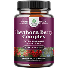 Extra Strength Hawthorn Berry Capsules 1330mg Per Serving 240ct picture