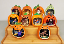 Hallmark Keepsake Happy Halloween Pumpkin Ornaments 2013-2022 Lot of 10 picture