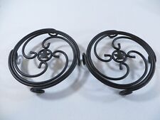 2 Longaberger Wrought Iron Foundry Collection Trivets Plant Stand 7.75