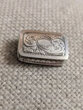 Rare Nathaniel Mills Miniature Silver Vinaigrette  1843  picture