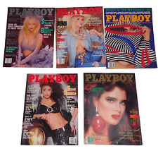 5 Playboy Magazines 1986 Vtg Retro Americana Nude picture