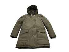 Vintage Woolrich John Rich Bros Womens Green Duck Down Insulated Parka Jacket XS picture