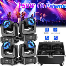 4X 150W 18Prism Moving Head Light RGBW Stage Beam Gobo DMX DJ Club Effect Lights picture