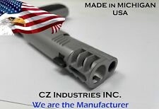 1911 Stainless Compensator Brake - Muzzle Brake - w/ SIDE SLOTS 45acp _ V1SS picture