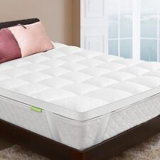 Thick Pillowtop Topper Mattress Cover Quilted Fitted Pad ,1000GSM Down Fill Soft picture