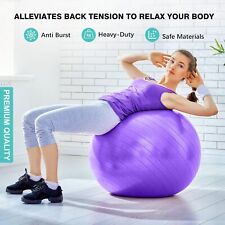 Yoga Ball Exercise Anti Burst Fitness Balance Workout Stability US 18''-34'' picture