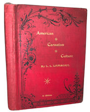 1892, AMERICAN CARNATION CULTURE, LAMBORN, BOTANICAL CHROMOLITHOGRAPH PLATES picture