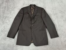 Hugo Boss Suit Jacket 42 R Taupe Wool Striped Designer Luxury Einstein Sigma USA picture