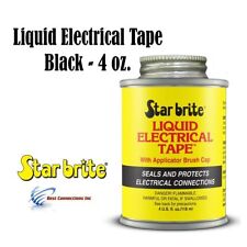 Liquid Electrical Tape Black 4oz w/ Applicator Brush Cap StarBrite 84104 picture