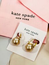 kate spade champagne Pearl Earrings New picture
