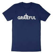 Grateful Shirt Blessed Tshirt Short Sleeve Gift Christian Jesus Christ Religious picture