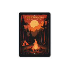 Personalized Family Campsite Campfire Sign picture