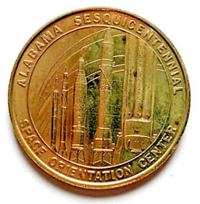 Alabama 1969 Sesquicentennial Space Orientation Center Bronze Token 1819-1969 picture