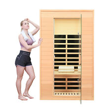 Marza Indoor Far Infrared Sauna Room Hemlock Wood Detox for 2 Persons 1500W picture