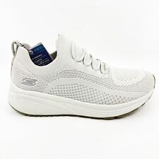 Skechers Bobs Sparrow 2.0 Allegiance Crew Off White Womens Stretch Fit Sneakers picture