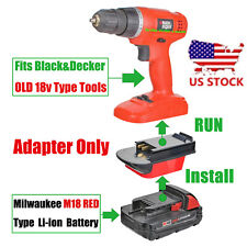 1x Adapter # Convert Milwaukee M18 Battery To Black & Decker 18v Old Style Tools picture