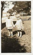 ANTIQUE Vintage KIDS Found PHOTO Black And White  Original 04 15 F picture