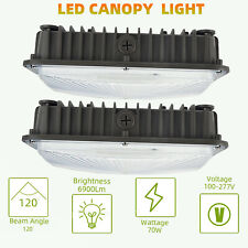 2Pack 70W LED Canopy Light Commerical Grade, IP65 Weatherproof Outdoor, High-bay picture