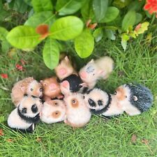 Full Body Silicone Mini Baby Animal Reborn Little Baby Hamster Hedgehogs Panda picture