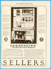 1921 Sellers Kitchen Cabinets Elwood IN Majestic Flour Bin Cupboard Furniture Ad picture