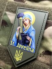 SAINT JAVELIN Ukrainian Morale Patch ARMY MILITARY Tactical PVC st javelina picture