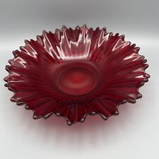 Rare Fostoria Heirloom Ruby Red Bowl 10.5” picture