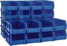 24 Count Akro-Mils 30220 Blue Plastic Storage Bins, 4-1/8