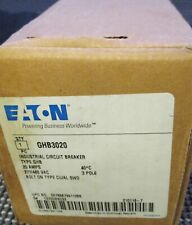 EATON BRANCH CIRCUIT BREAKER, GHB3020, 20 A, 3 POLES, 480 V. BOLT ON TYPE. NEW. picture