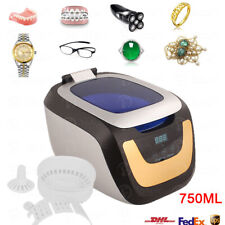 750ML Auto Digital Ultrasonic Cleaner Jewelry Watch Glasses Lens Washing Machine picture