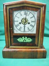 Antique E.N. Welch 30 hour Mantle Gong Strike Clock Serviced and Guaranteed picture