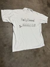 Vintage 80s Hollywood California White Crewneck Shirt XL picture