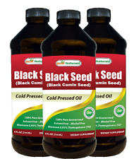 3 Pack Best Naturals Black Seed Oil 8 OZ picture