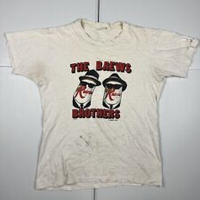 Vintage 80s Rainier Beer Brews Brothers Graphic T Shirt White L Thin  picture