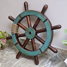 Heavy Ship Wheel Wooden Marine Wall Decorative Collectible Item 25