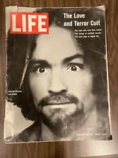 Vintage 1969 Life magazine Charles Manson Love & Terror Cult~Monster~Sex~Fear  picture