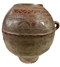 Antique Large Ornate African Terracotta Pot picture