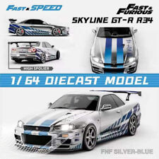 Fast Speed 1:64 Model Car Nissan Skyline GT-R MK5 R34 Alloy Die-Cast Vehicle picture