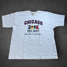 Vintage Chicago T Shirt Mens 2XL White Olympics Rio 2016 Sports Streetwear Urban picture