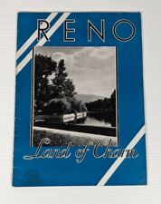 1940'S RENO, NEVADA LAND OF CHARM, TRAVEL BROCHURE picture