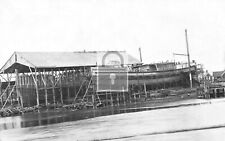 Mathews Ship Yards Boat Dock Hoquiam Washington WA Reprint Postcard picture