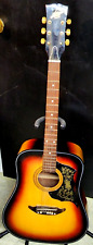 Vintage Checkmate Acoustic Guitar G301 6 String Made In Japan Sunburst Pattern picture