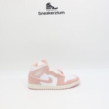 Nike Air Jordan 1 Mid Pink Suede FN5215-161 Men's New picture